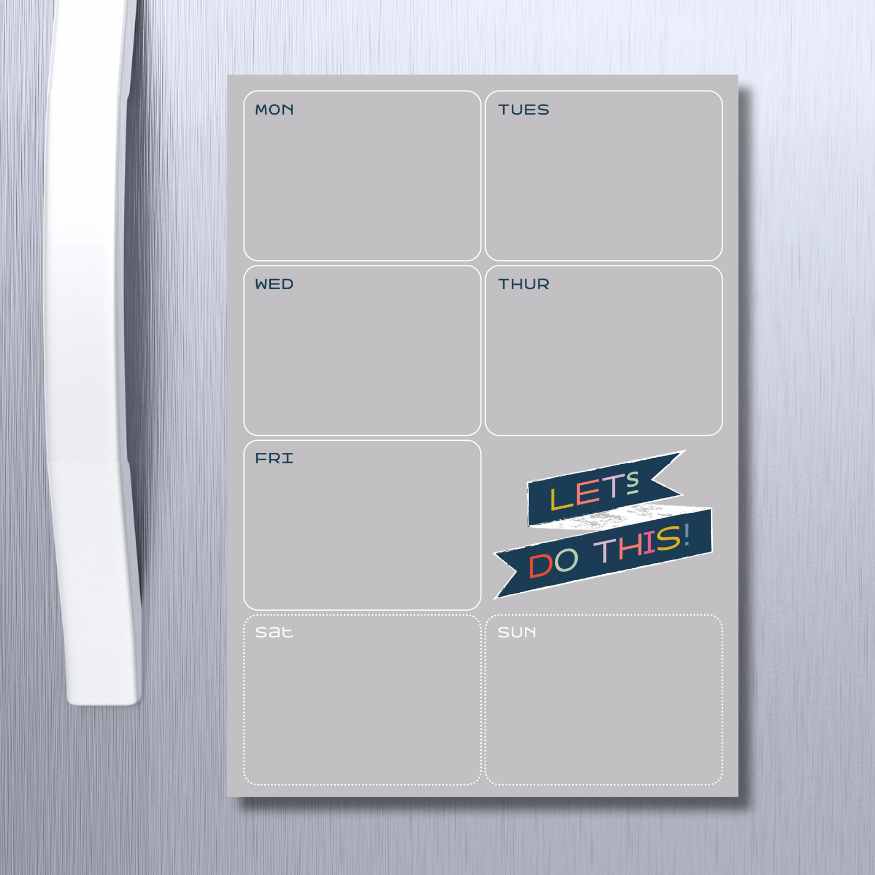 magnetic dry erase planner