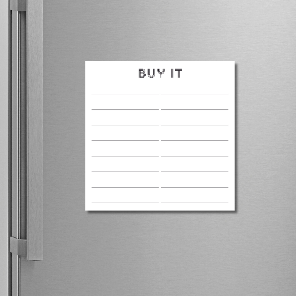 Shopping list magnetic planner mini
