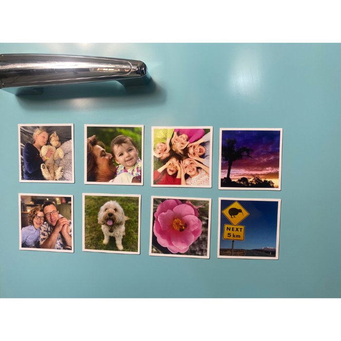 Photo Magnets on fridge