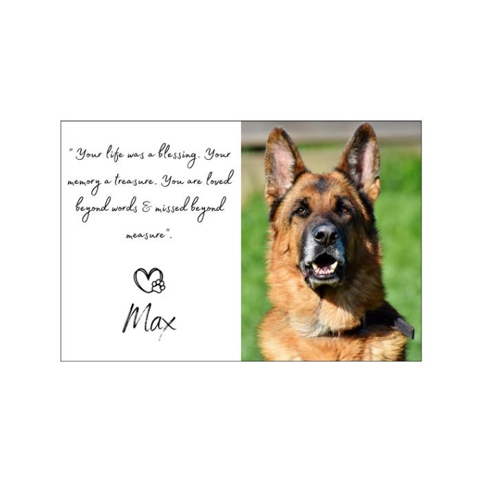 Memorial pet Magnet dog 