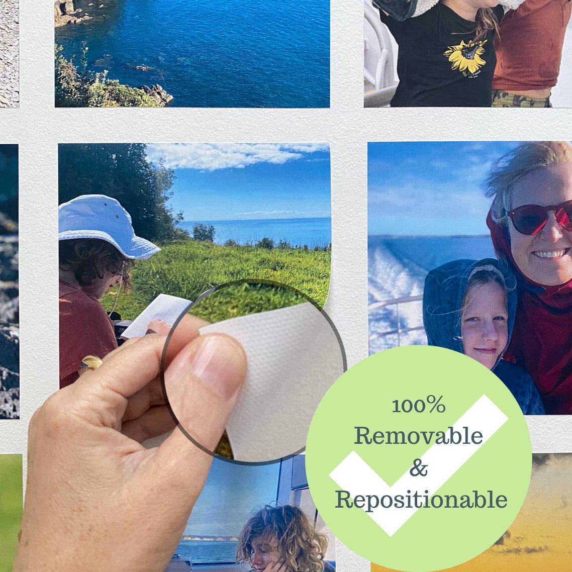Removable photo decals