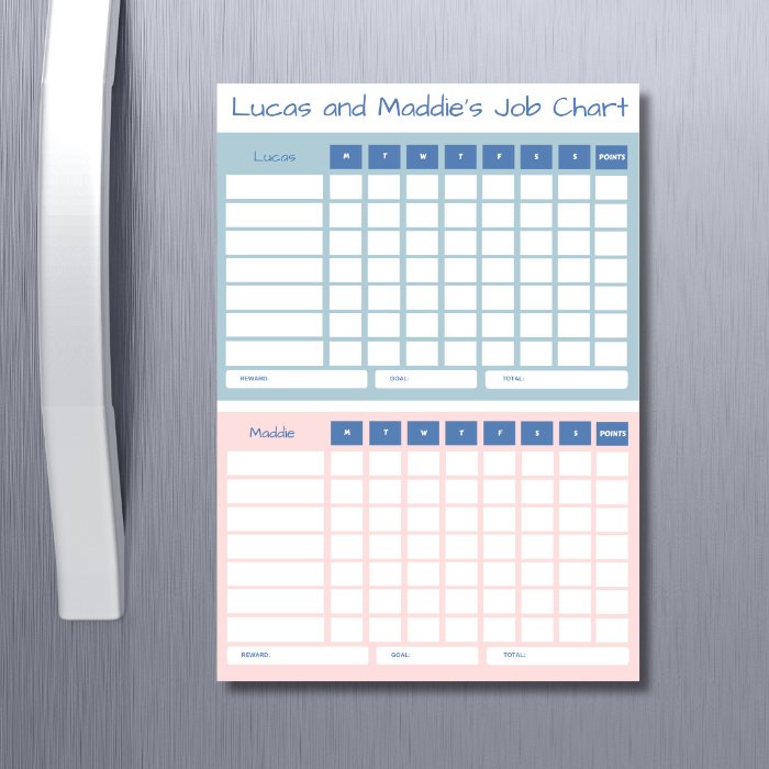 sibling star chart pastel