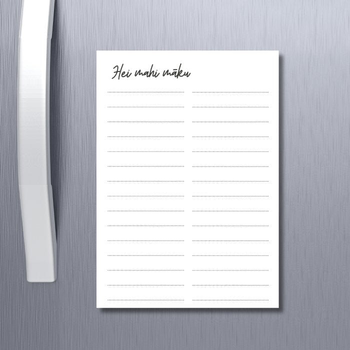 te reo to do list