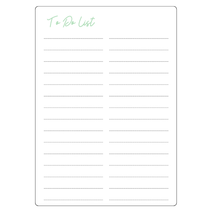 magnetic dry-erase to-do-list green