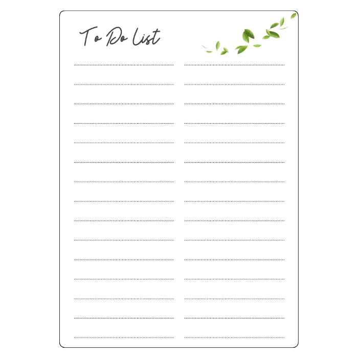 magnetic dry-erase to-do-list leaf