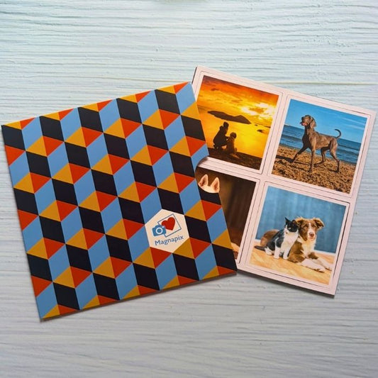 Best custom photo magnets NZ — NZ made photo magnets displayed on fridge by Magnapix