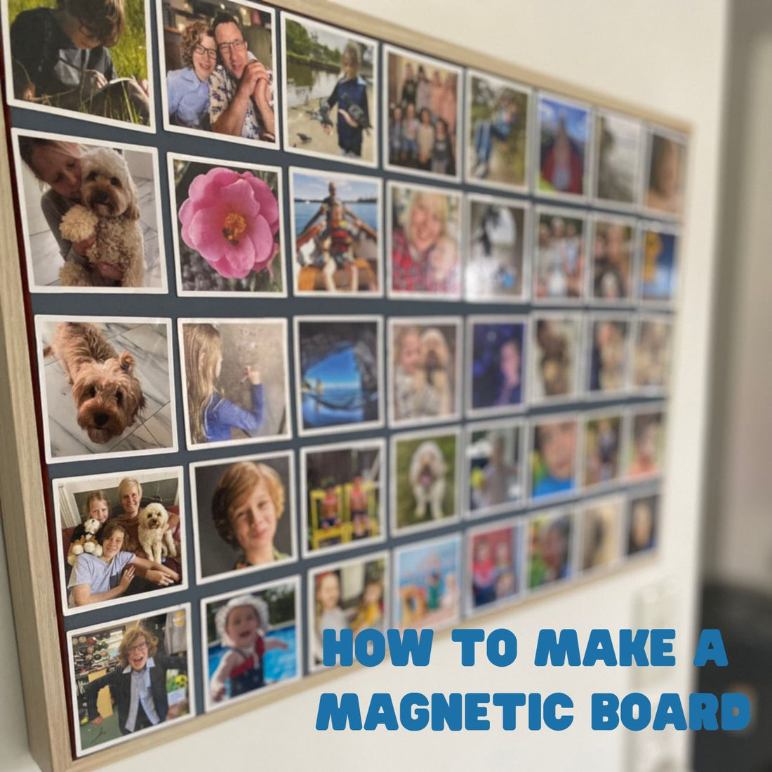 Transforming a Second-Hand Canvas into a Magnetic Photo Display Board