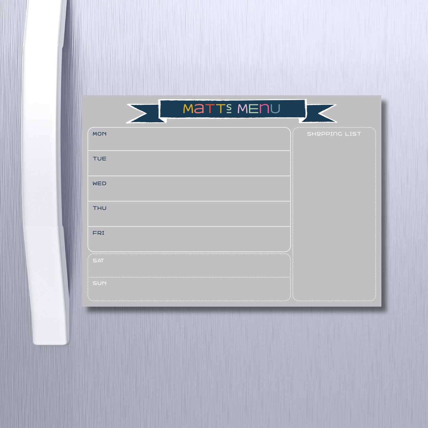Meal Planner Landscape Playful