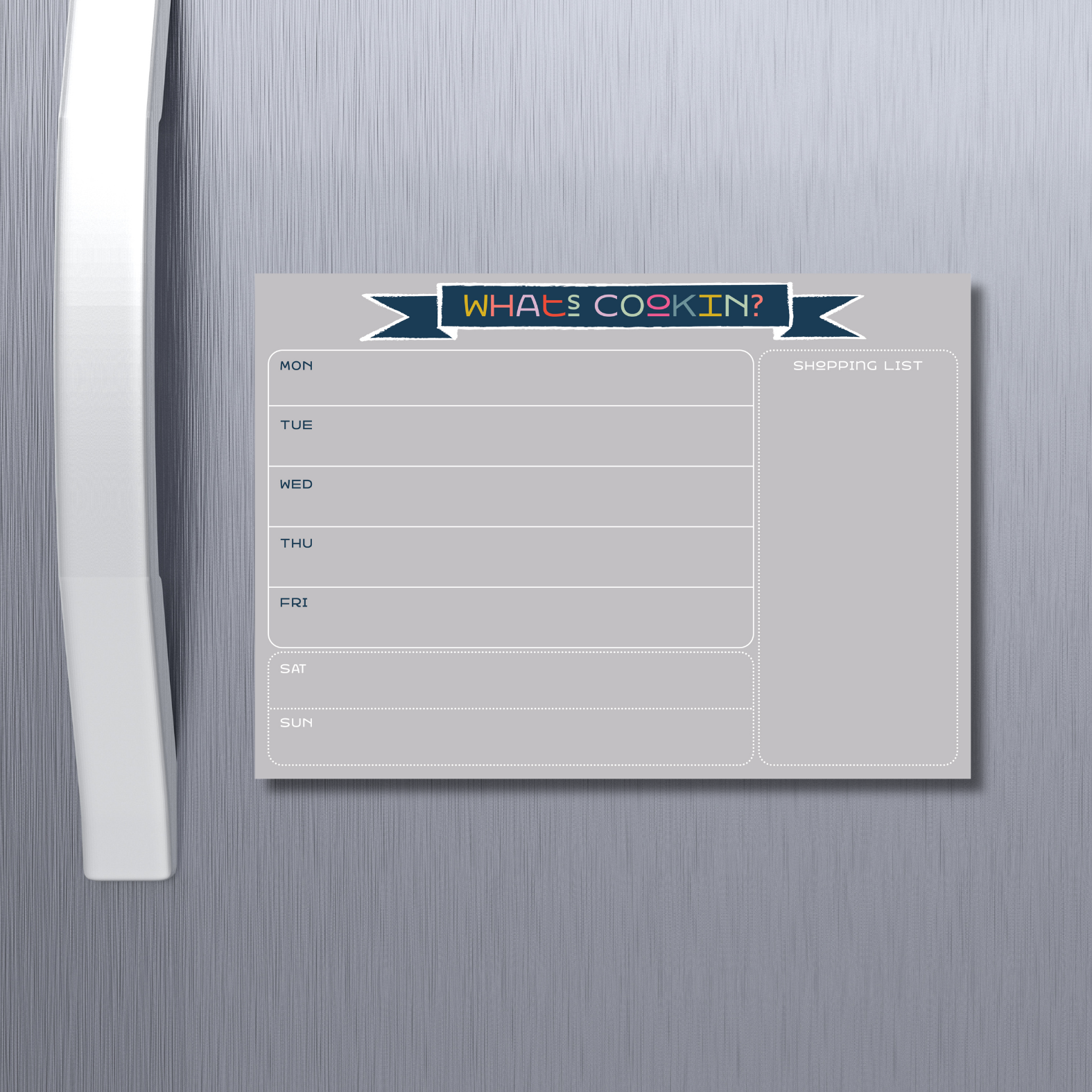 magnetic weekly planner pastel