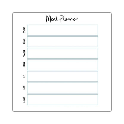 mini magnetic meal planner blue