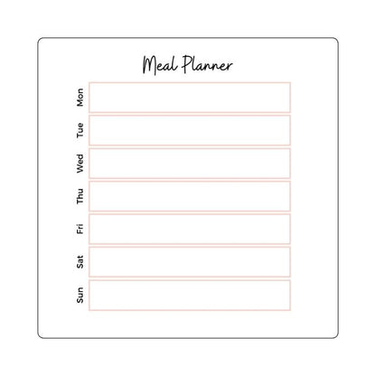 mini magnetic meal planner pink