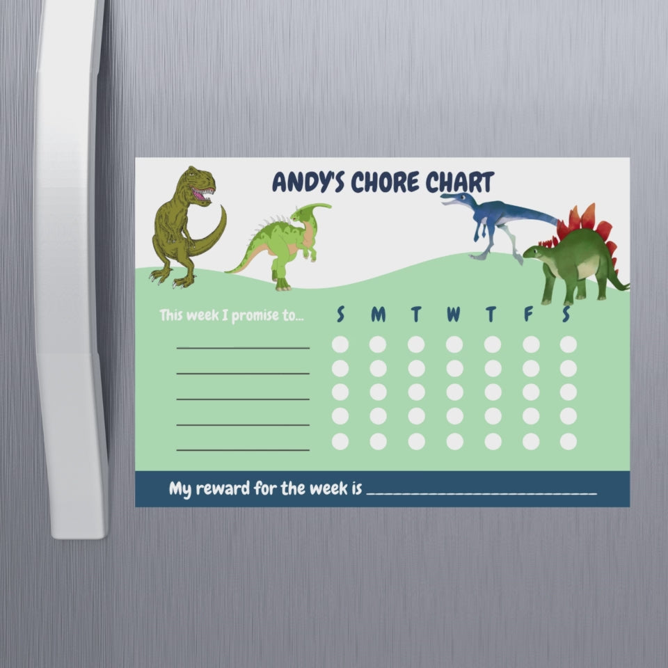Dinosaur reward chart