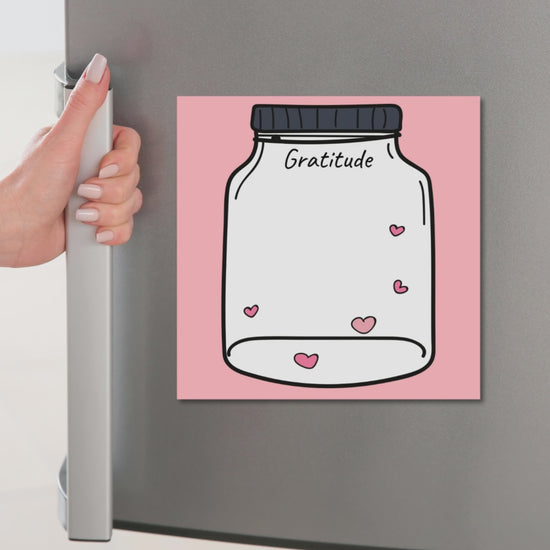 magnetic gratitude jar diary