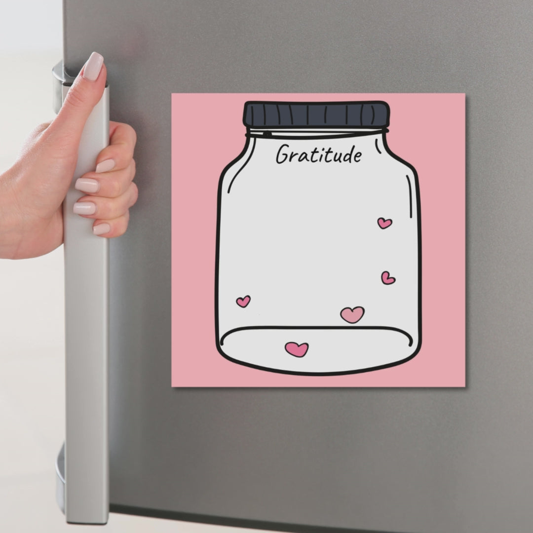 magnetic gratitude jar diary