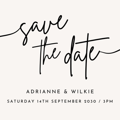 Save the date magnet minimalist