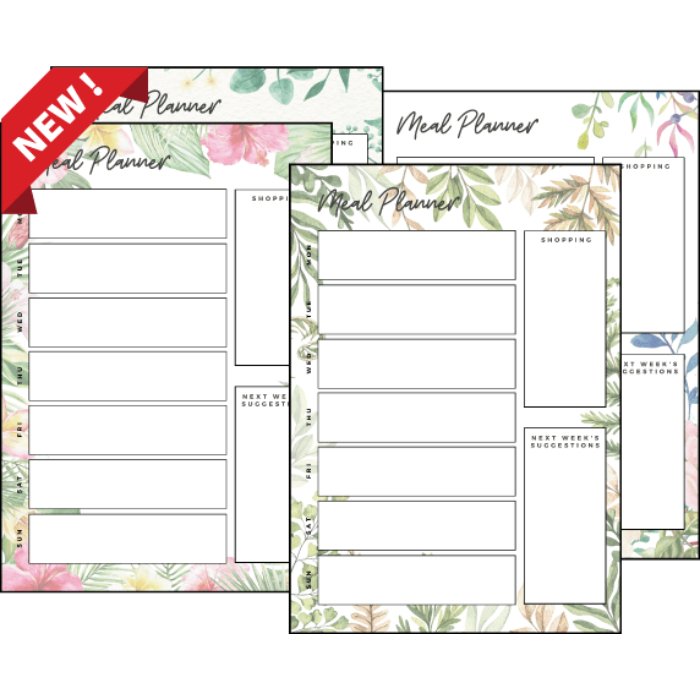 Botanical collection meal planners