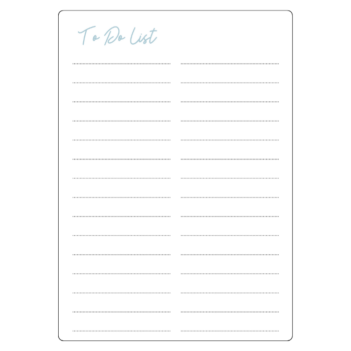 magnetic dry-erase to-do-list blue